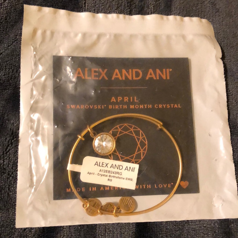April Crystal Alex & Ani Bracelet